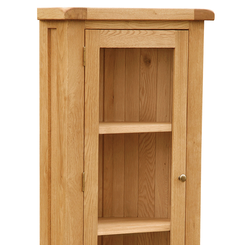 Salisbury Oak Corner Display Cabinet Salisbury Pee Oak Furniture At Gift Company