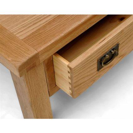 Salisbury Oak Coffee Table With Storage Drawer Salisbury Oak Furniture At Gift Company