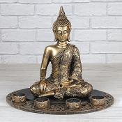 Buddha with 4 Tea Lights