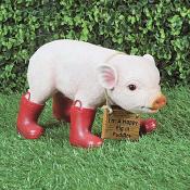 Polly the Pig in Wellies