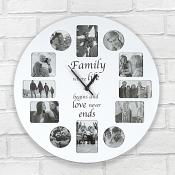 Family Clock Photo Frame