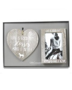 Heart & Frame Gift Set - Horses