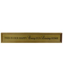 Long Wooden Plaque Home