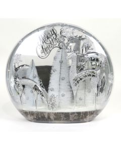 Merry Christmas Light Up Globe with Reindeer