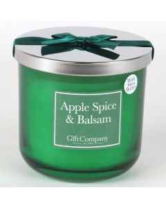 Colour Double Wick Candle-Apple Spice & Balsam
