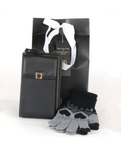 Bag & Gloves Gift Bag - BLACK