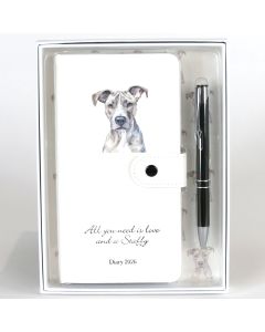 Staffy 2026 Diary and Pen Gift