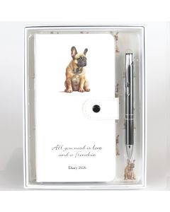 Frenchie 2026 Diary and Pen Gift
