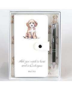 Cockapoo 2026 Diary and Pen Gift