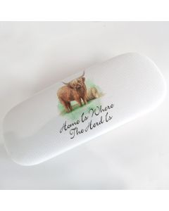 Highland Cow Glasses Case