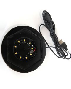 LED Base Large Octagonal Diffuser - Black