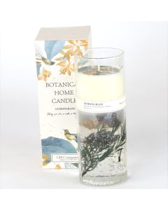 Scented Floral Candle - Lemongrass