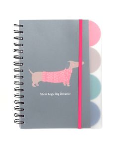 Sausage Dog Sprial notebook