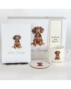 Sausage Notebook & Mug Set