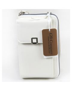 Boxed Mini Cross Body Bag -White