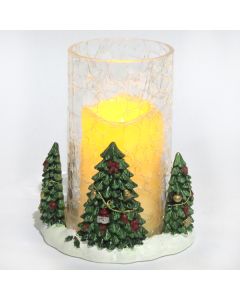 RL Christmas Tree & LED Pillar Candle Holder