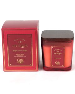 Antique Candle Jar -  Royal Rose & Wine