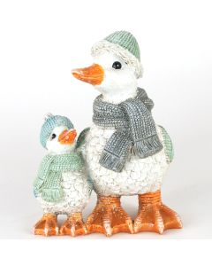 Mummy & Baby Duck in Scarves