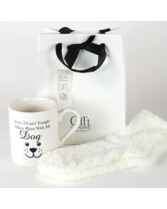 Socks & Mug Gift Bag - Dog Approved Human