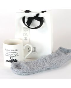Socks & Mug Gift Bag - F1