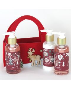 Felt Bag Bath Gift Set - Sandalwood & Jasmine