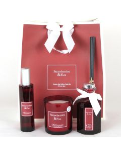 Colour Premium Gift Bag Set - Strawberries & Fizz