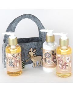 Felt Bag Bath Gift Set - Lemongrass
