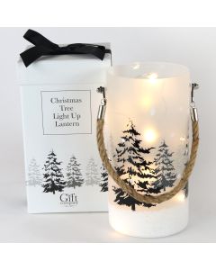 Xmas Tree Lantern LED with rope handle