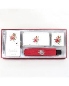 Diary Gift Set Robin with Flower