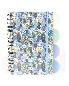 Blue Floral Sprial Notebook
