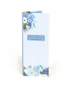 Blue Floral Meal and Shopping Planner