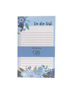 Blue Floral To do List