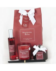 Colour Premium Gift Bag Set-Strawberry & Fizz