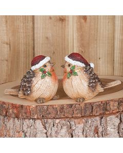 Christmas robins Set of Two