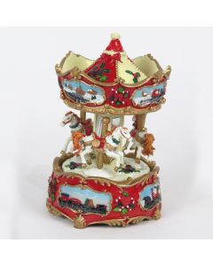 Musical, Revolving, Christmas Carousel