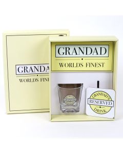 Gift Set -Worlds Finest Granddad Whisky Glass