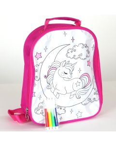 Colour Your Own Backpack Unicorn