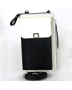 Dual Colour Phone Bag - Black & White