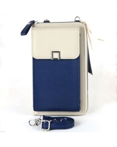 Dual Colour Phone Bag - D Blue & Grey