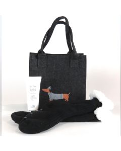 Cosy Socks Set with foot lotion - Black