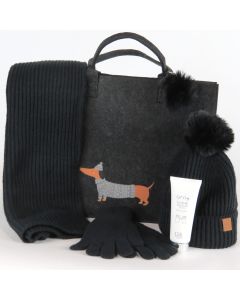 Woolies Set with hand lotion - Black