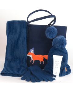 Woolies Set with hand lotion - Blue