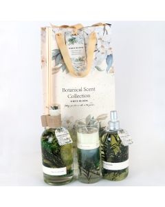 BOTANICAL GIFT BAG SET - White Bloom