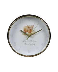Clock -Highland Cow Wall  20cm