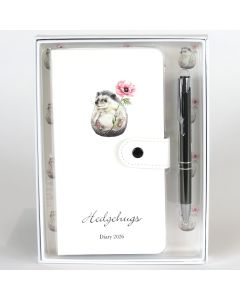 Diary and Pen Gift - Hedgehugs 2026
