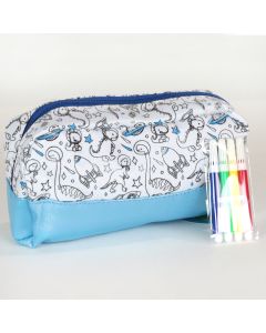 Colour Your Own Pencil Case  Astronaut