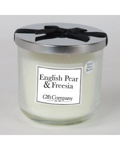 Premium Double Wick Candle-EnglishPear&Freesia