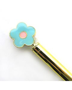 Blue Floral Pen