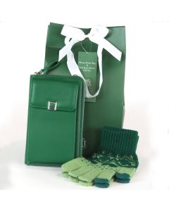 Bag & Gloves Gift Bag - GREEN