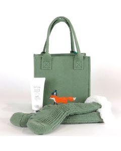 Cosy Socks Set with foot lotion - Green